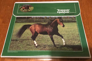 Vintage Mead Trapper Keeper 29096 Horse  Notebook With 3 Folders And Notepad EUC