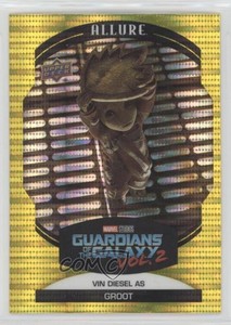 2022 Upper Deck Marvel Allure Yellow Taxi Groot Vin Diesel as #57 02l5