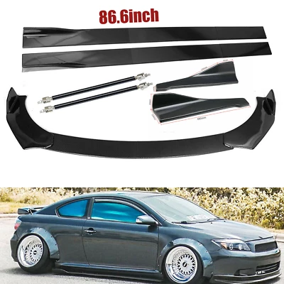 Front Bumper Spoiler  For Scion TC 2005-2016 Body Kit+Side Skirt+Rear Carbon Foto 1 de 4