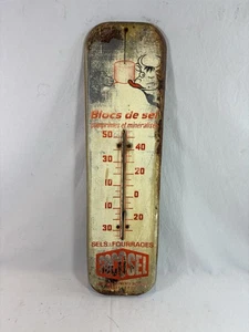 old painted canvas thermometer compressed salt blocks and mineralized year 50-60 �� - Picture 1 of 7