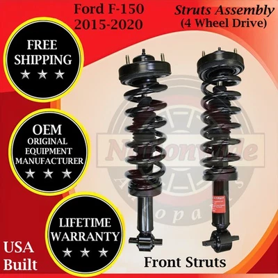 Puntales delanteros originales Monroe OEM para Ford F150 2015-2020 4x4 garantía de por vida Foto 1 de 4