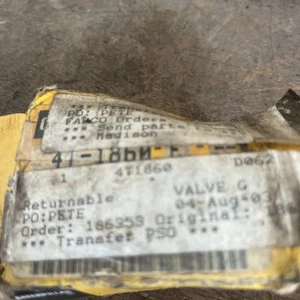 NOS CAT Caterpillar OEM 4T-1860 Valve G - Picture 1 of 6