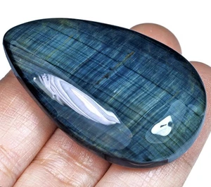 111Ct Natural African Blue Tigereye Cab SBY232 - Picture 1 of 3