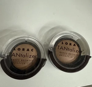 2 Lorac Tantalizer Baked Bronzer Matte Tan RARE Discontinued HTF - Picture 1 of 2