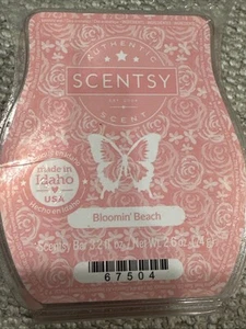 Scentsy Wax Bar Melts Bloomin' Beach Scent (3.2 fl. oz.) Retired NEW - Picture 1 of 1