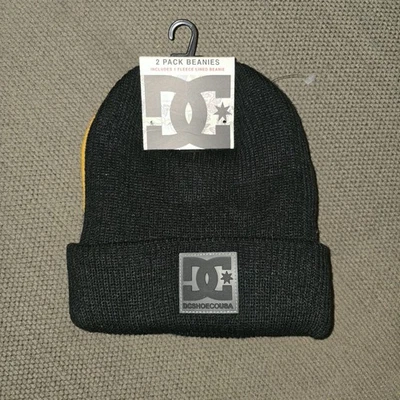DC SHOE CO USA 2 PACK BEANIES INCLUDES 1 Fleece Lined Beanie One Size - Image 1 of 4
