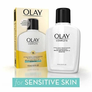 Olay Complete Tägliche Feuchtigkeitscreme LSF 15 Breitspektrum Sonnenschutz Empfindlich 4oz - Bild 1 von 1