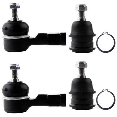 4x Front Lower Ball Joint Outer Tie Rod End Kit For 1986-1994 Dodge Colt - Изображение 1 из 4