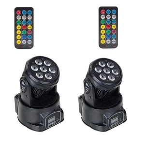 DMX-512 Bühnenbeleuchtung Mini Moving Head Light 7 LED 4 in 1 RGBW LED PAR Licht... - Bild 1 von 6