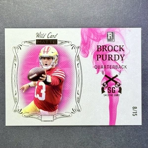 ROOKIE BROCK PURDY 2022 WILD CARD MATTE #SG-BP SMOKING GUNS (RC) SSP /15 - Picture 1 of 2