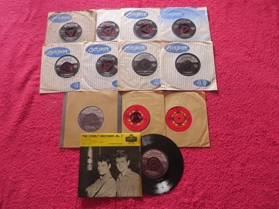 THE EVERLY BROTHERS ~ 12 x UK LONDON / WARNER BROS 45's -BUNDLE - Image 1 of 4