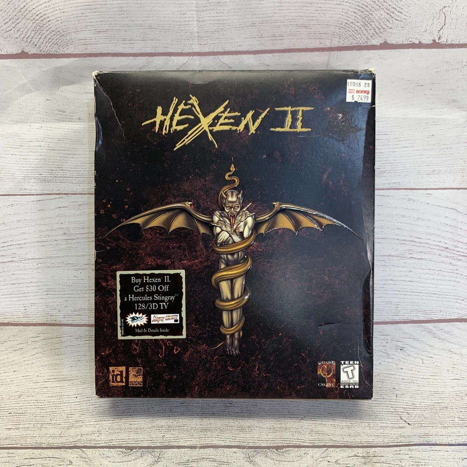 Hexen II 2 PC Game Big Box 1997 - With Reg Cards *very Nice Disc* - Image 1 of 4