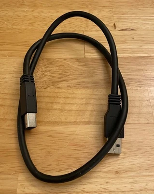 Genuine Cable USB Type A to B for Dell D1000 D3000 D3100 Dock Station - Image 1 of 4