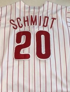 PHILADELPHIA PHILLIES MLB VINTAGE BASEBALL JERSEY SHIRT MAJESTIC Youth Medium - Picture 1 of 11