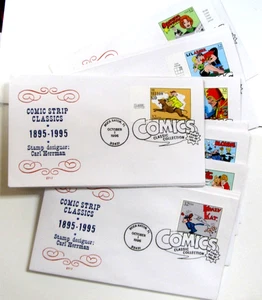 1995 COMIC STRIP CLASSICS full set of 20 FDCs UNADDRESSED SET 2 - Picture 1 of 1