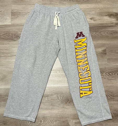 Minnesota Golden Gophers Knights Apparel Sweat pants Adult Extra Large XL Gray Cover