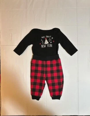 Infantil Unisex 3-6 Meses: Mi Primer Año Nuevo Conjunto Body y Pantalones Usado Foto 1 de 4