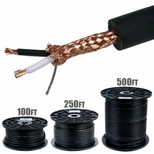 100 - 500 Fuß 8,0 mm 16 AWG professionelles Mikro Mikrofon Stereo Audio Kabel Bulk Draht - Bild 1 von 4
