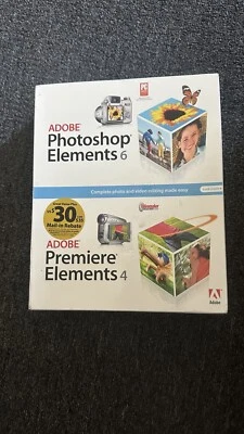 ADOBE Photoshop Elements 6 & Adobe Premiere Elements 4  New Sealed !!! - Image 1 of 4