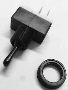 2 Pin Black Toggle Switch 10AMP 250VAC / 20AMP 125VAC Quality Switch - Picture 1 of 4