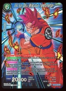 SSG Son Goku, Miraculous Transformation SR Foil Dragon Ball Super Card Game NM - Picture 1 of 2