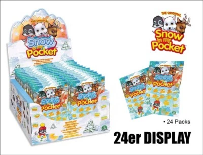 GIOCHI PREZIOSI Snow in my Pocket 24er DISPLAY - 24 Booster mit je einer Figur - Neu und OVP
