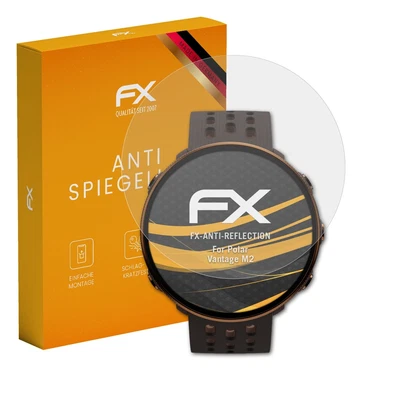 atFoliX 3x Displayfolie für Polar Vantage M2 Schutzfolie matt&stoßfest Folie - Bild 1 von 4