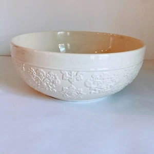 10" Large Salad Serving Bowl Pavilion Cream Earthenware by Vista Alegre - Bild 1 von 11