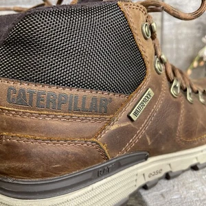 CAT Thinsulate Men’s SZ 8.5M Work Boots Arctic Grip Waterproof Leather Shoes - Picture 1 of 11
