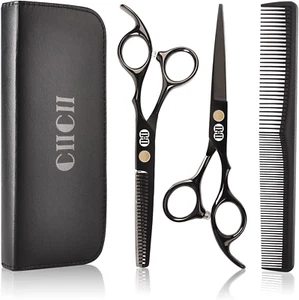 Forbici Parrucchiere Professionali, 8Pcs Kit Forbici per Capelli (6,7 Pollici/Ne - Foto 1 di 12
