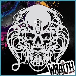 Biomech #9 - Wiederverwendbare Airbrush Schablone Vorlage - Bild 1 von 4