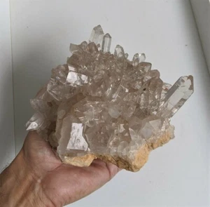 Water Clear Himalayan Quartz Cluster Natural Crystal, High Grade 140x130mm  - Picture 1 of 4