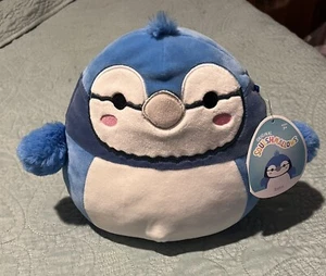 Squishmallow 8” BABS the BLUE JAY BIRD NWT Kellytoy VERY RARE BRAND NEW - Picture 1 of 4