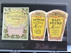 Vintage 1930’s Perfumery Beauty Products Shop Label Stickers R30158 - Picture 1 of 1