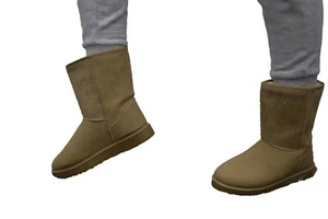 Mujeres Castaño Marrón Mini Bailey Arco Clásico Botas de Invierno Reino Unido 3-8 - Imagen 1 de 4