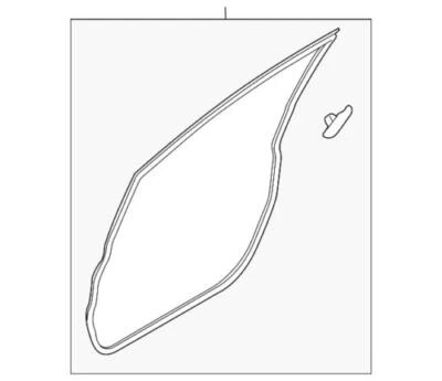 Marco de puerta original Ford Fiesta 2011-2019 sello envolvente delantero derecho CE8Z5420530C Foto 1 de 2