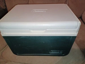 Coleman Cooler Green White TAKE 6 FLIPLID Vintage 1998 Model 5205 USA - Picture 1 of 5