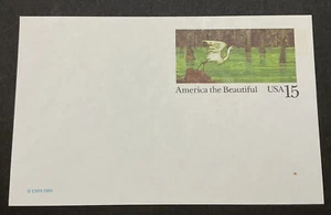 1989 US Sc# UX129 American the beautiful Wetlands 15¢ Postal Card MNH Postcard. - Picture 1 of 2
