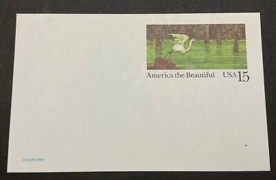1989 US Sc# UX129 American the beautiful Wetlands 15¢ Postal Card MNH Postcard. - Image 1 of 2