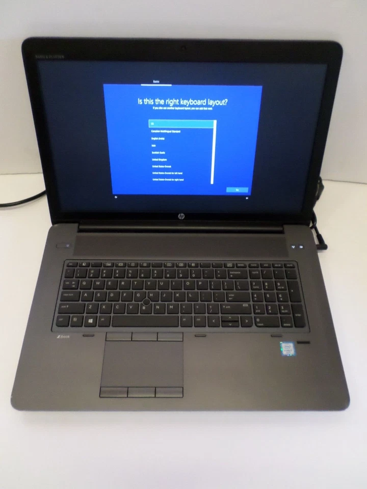 HP ZBook 15 G3 i7-6820HQ 2.7GHz 16GB 256G SSD Win10 Backlit  Gaming Laptop - Image 1 of 4