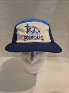 Seattle Sounders 5 Panel Hat Cap SGA Strapback Excellent Condition NEW - Picture 1 of 4