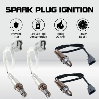 4X Up & Downstream O2 02 Oxygen Sensor Pack For 2014-2017 INFINITI Q50 3.7L V6 Foto 1 de 4