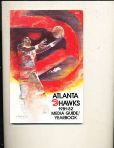 1981 - 1982 Atlanta Hawks NBA Media Press Guide  nbag2 b31