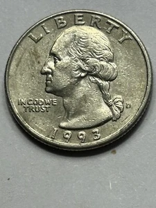 1993 P Washington Quarter With Errors (#49) - Picture 1 of 2