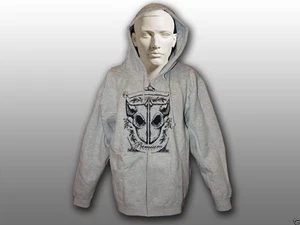Mens Premium Products BMX Bikes Zipper Hoodie, Grey With Black Logo on Front - Picture 1 of 1