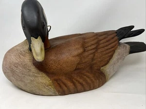 Ducks Unlimited Decoy Canadian Goose Tannereye Leather Lac La Croix 1989-90 - Picture 1 of 24