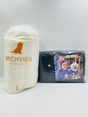 Cama ortopédica para perros Michvies grande color negro Foto 1 de 3