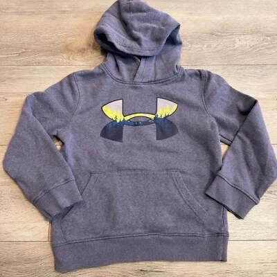Under Armour Youth Boys Blue Logo Hoodie YSM Youth Small Cotton Kids Sweatshirt - Image 1 of 4