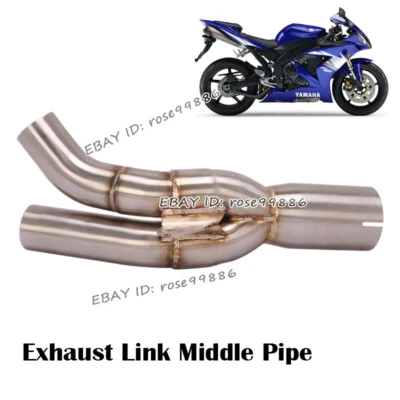 For 2004-2006 Yamaha R1 YZF-R1 Motorcycle Slip On Exhaust Middle Link Pipe — 第 1/4 张图片