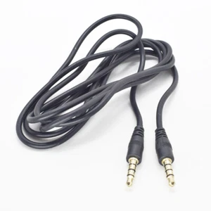 100pcs 1.5M/5FT Gold 3.5mm 1/8" 4 Pole Stereo Male to Male Aux Audio Cord Cable - Picture 1 of 5